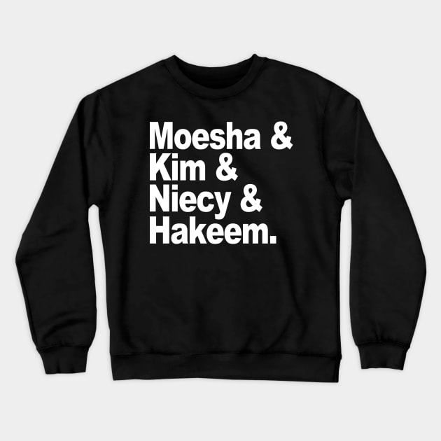 Moesha '90s Black Sitcom Characters Fashion Crewneck Sweatshirt by Akima Designs